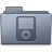 iPod Folder Graphite Icon 48x48 png